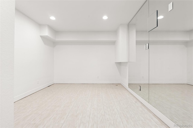 interior space featuring light hardwood / wood-style flooring