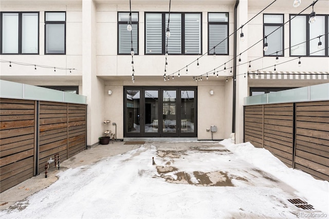 entrance to property with french doors