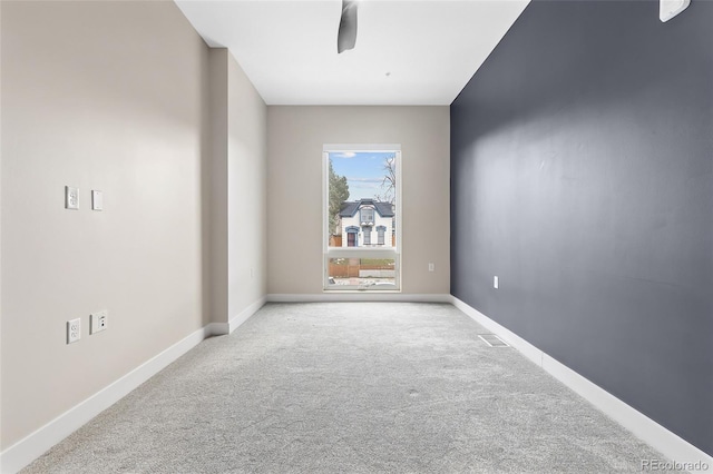 empty room with carpet floors