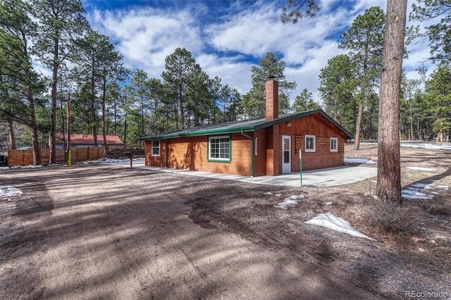 view of home's exterior featuring a patio