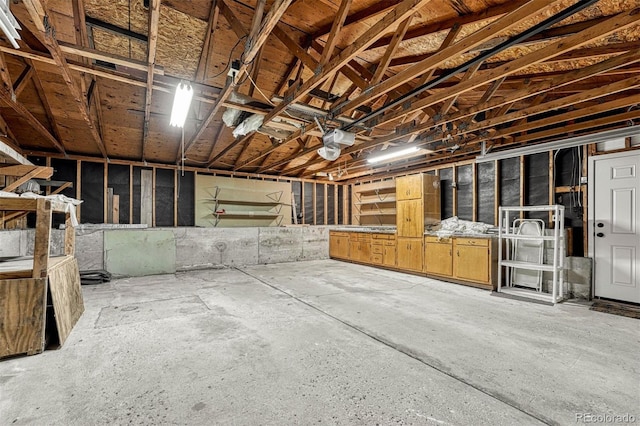 miscellaneous room featuring concrete floors