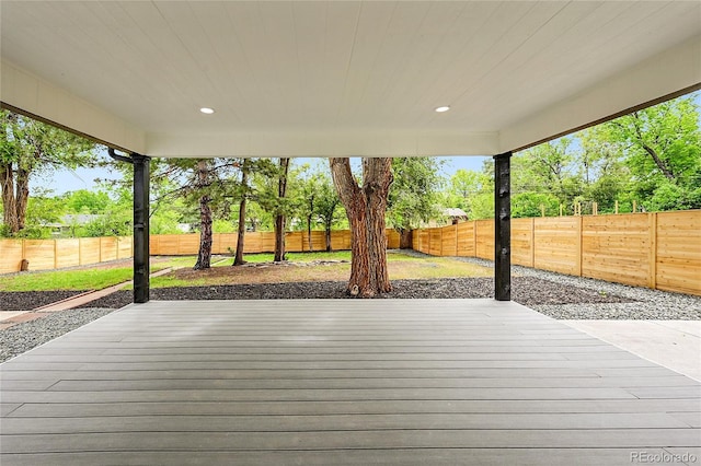 6526 S Elmwood St, Littleton, CO 80120 - wooden terrace with a fenced backyard