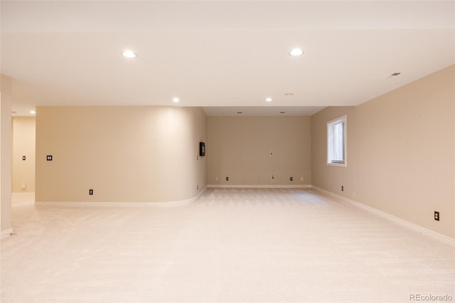 view of carpeted empty room