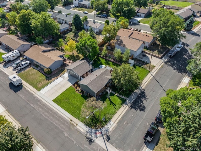 birds eye view of property featuring a residential view