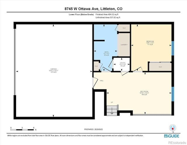 8745 W Ottawa Ave, Littleton, CO 80128 - room layout