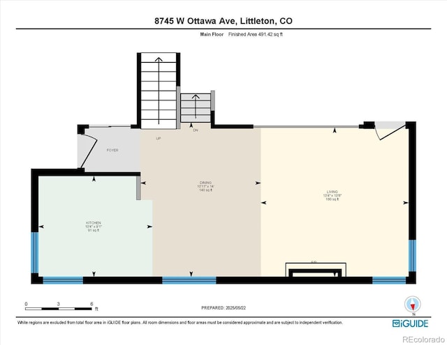 8745 W Ottawa Ave, Littleton, CO 80128 - floor plan / room layout