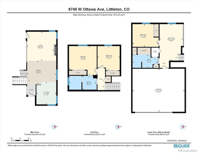 8745 W Ottawa Ave, Littleton, CO 80128 - home floor plan