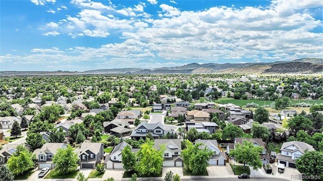 11868 W Progress Ave, Littleton, CO 80127 - aerial view of residential area with a mountainous background