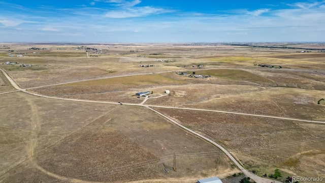 aerial view featuring a rural view