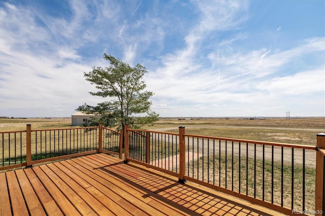 43343 E Arkansas Pl, Bennett, CO 80102 - deck featuring a view of rural / pastoral area
