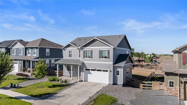 view of front of house featuring a garage