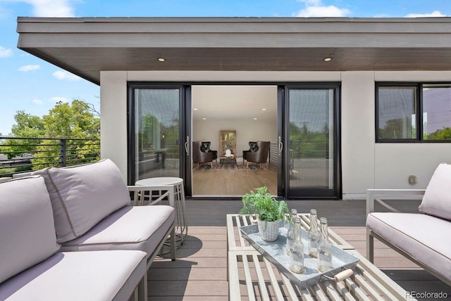 1500 S Elizabeth St, Denver, CO 80210 - wooden terrace featuring an outdoor hangout area