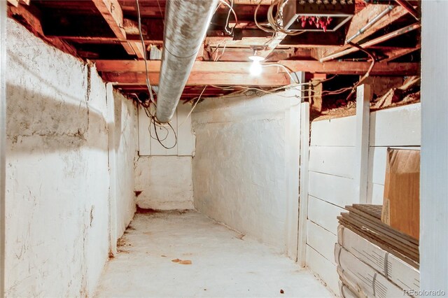 view of basement