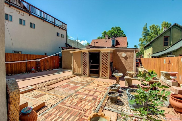 rear view of house featuring a patio