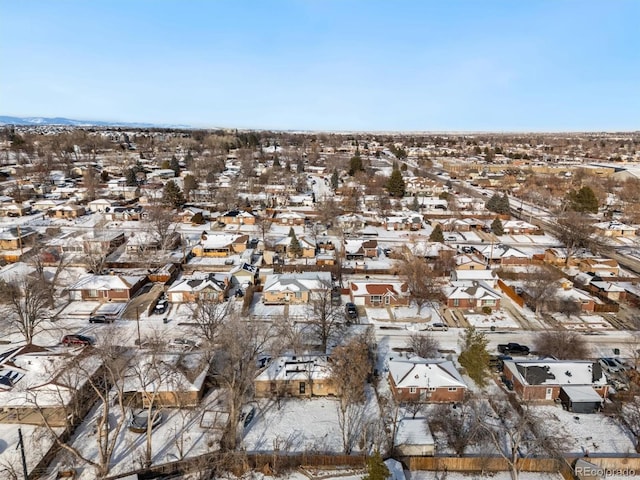 birds eye view of property featuring a residential view