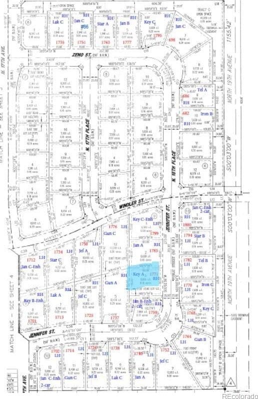 1771 Jennifer St, Brighton, CO 80601 - map of parcels