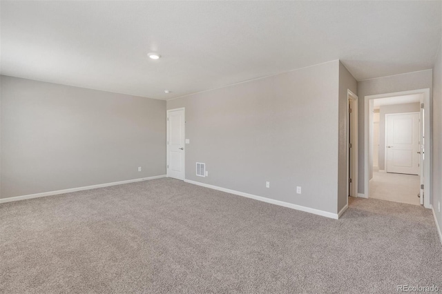 view of carpeted empty room