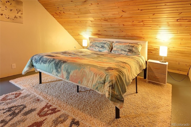 114 N 7th St, Colorado Springs, CO 80905 - bedroom with wooden ceiling and lofted ceiling