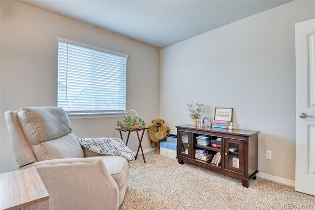 12718 Windingwalk Dr, Peyton, CO 80831 - sitting room with carpet floors and baseboards