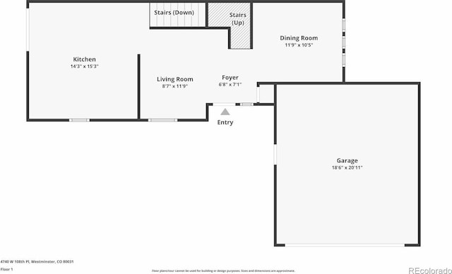 4740 W 108th Pl, Westminster, CO 80031 - view of home floor plan