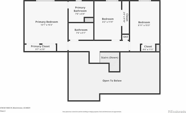 4740 W 108th Pl, Westminster, CO 80031 - view of home floor plan