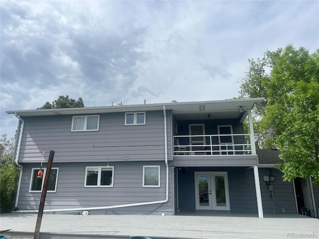 1158 E Easter Ct, Centennial, CO 80122 - back of property featuring a balcony and french doors