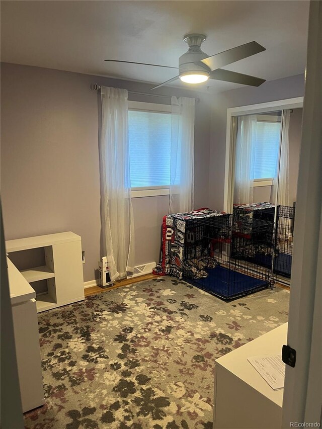 1158 E Easter Ct, Centennial, CO 80122 - office area featuring a ceiling fan and plenty of natural light