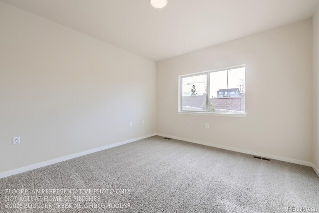 834 W 128th Pl, Westminster, CO 80234 - spare room featuring baseboards, visible vents, and carpet floors