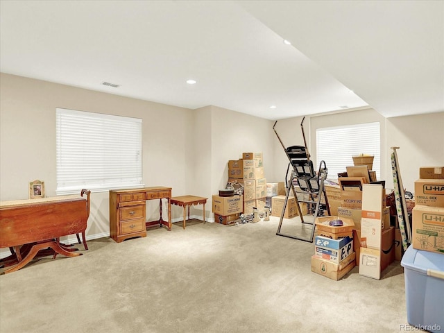 11556 W Cooper Pl, Littleton, CO 80127 - basement featuring carpet and recessed lighting