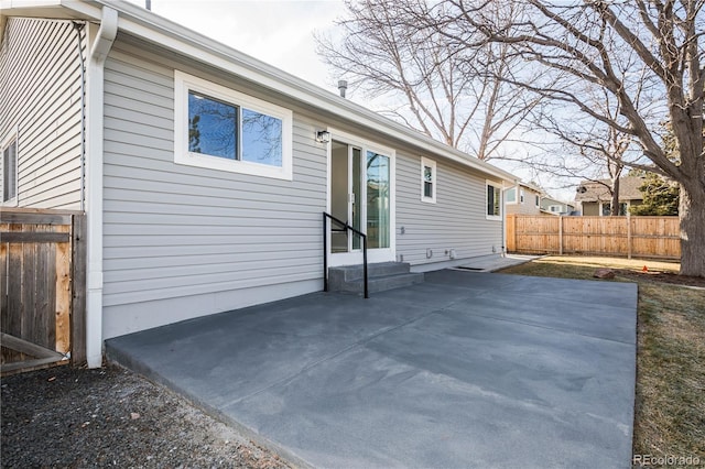 rear view of property with a patio area