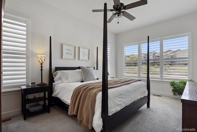 328 Simmental Loop, Castle Rock, CO 80104 - bedroom featuring carpet flooring, baseboards, and a ceiling fan