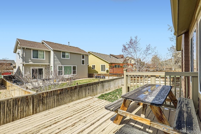 10117 Waco St, Commerce City, CO 80022 - deck featuring a fenced backyard and a residential view