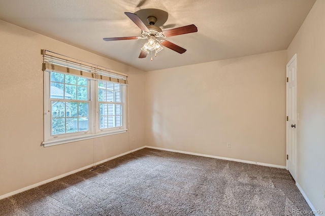 3540 E 5th Ave, Denver, CO 80206 - carpeted empty room featuring ceiling fan and baseboards