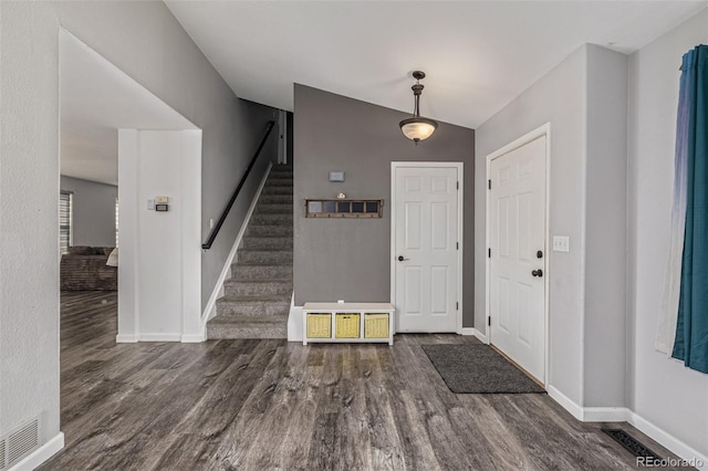 2634 E 132nd Ave, Thornton, CO 80241 - entrance foyer with wood finished floors and stairway