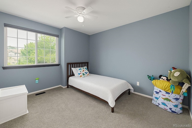 2634 E 132nd Ave, Thornton, CO 80241 - carpeted bedroom featuring baseboards and a ceiling fan