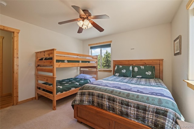 1948 Wagon Wheel Rd, Hartsel, CO 80449 - carpeted bedroom featuring a ceiling fan and baseboards
