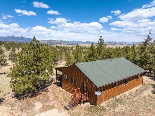 1948 Wagon Wheel Rd, Hartsel, CO 80449 - view of subject property featuring a mountain backdrop