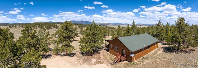 1948 Wagon Wheel Rd, Hartsel, CO 80449 - aerial view of sparsely populated area with a mountainous background
