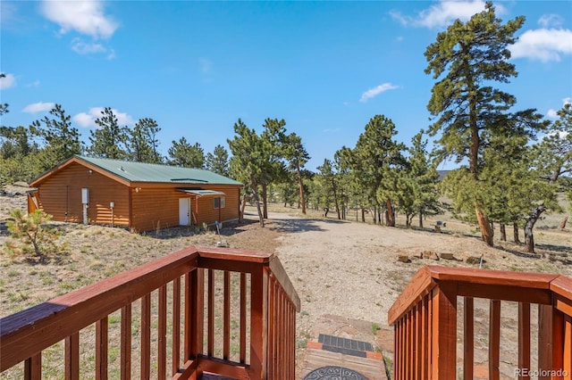 1948 Wagon Wheel Rd, Hartsel, CO 80449 - view of yard with a wooden deck