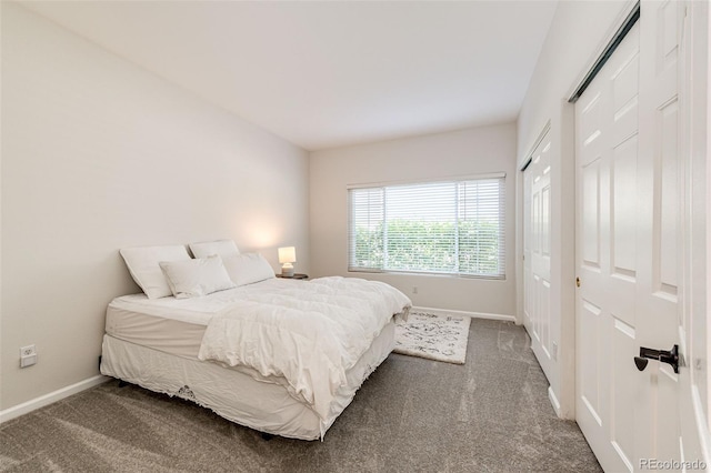 5439 S Dover St Unit 101, Littleton, CO 80123 - carpeted bedroom featuring baseboards and multiple closets
