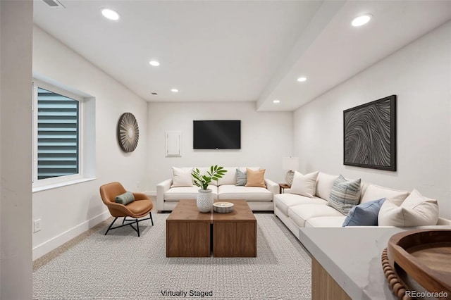1735 Lowell Blvd, Denver, CO 80204 - living area with baseboards and recessed lighting