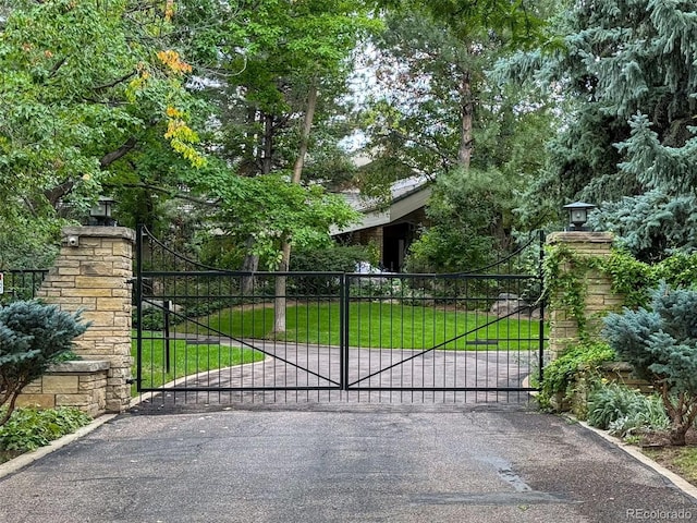 4766 S Fillmore Ct, Cherry Hills Village, CO 80113 - gate with a yard