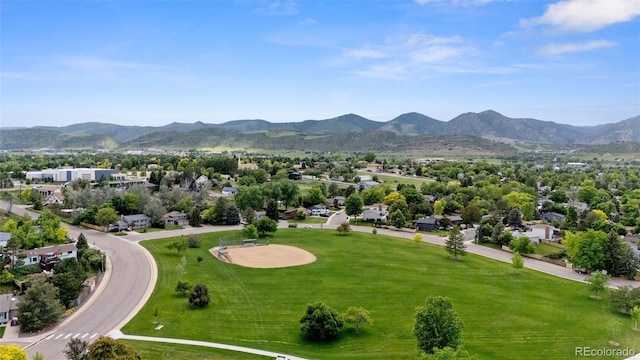 12277 W Chenango Dr, Morrison, CO 80465 - drone / aerial view of a mountain backdrop