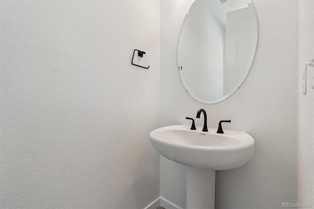 bathroom with a sink