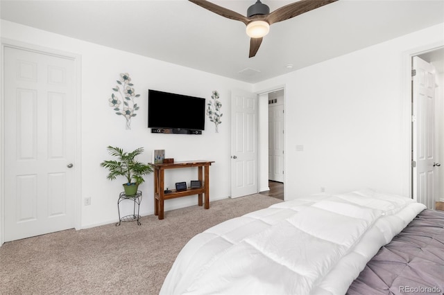 9628 Albion Ln, Thornton, CO 80229 - carpeted bedroom with a ceiling fan and baseboards