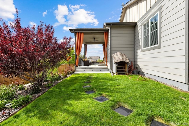 9628 Albion Ln, Thornton, CO 80229 - view of yard featuring ceiling fan