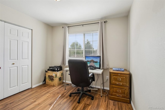 16304 10th St, Mead, CO 80542 - home office with wood finished floors and baseboards