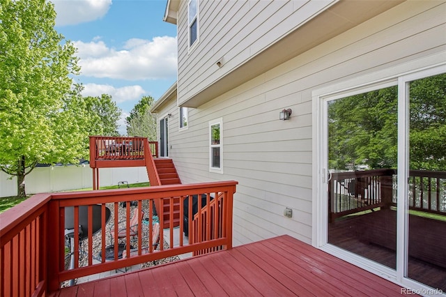 16304 10th St, Mead, CO 80542 - deck with stairway