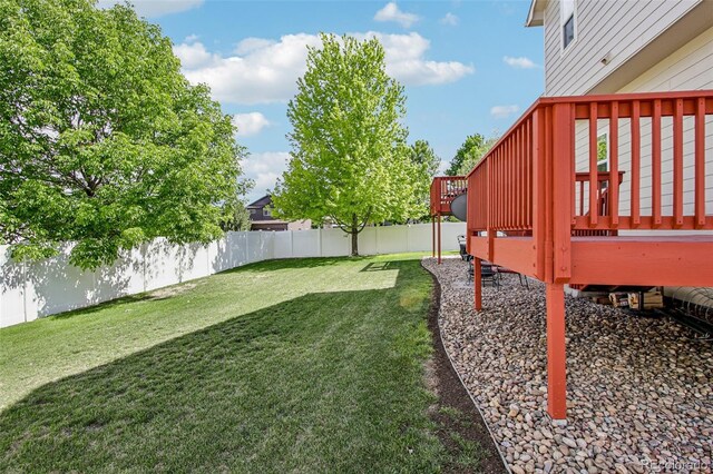 16304 10th St, Mead, CO 80542 - view of yard featuring a deck