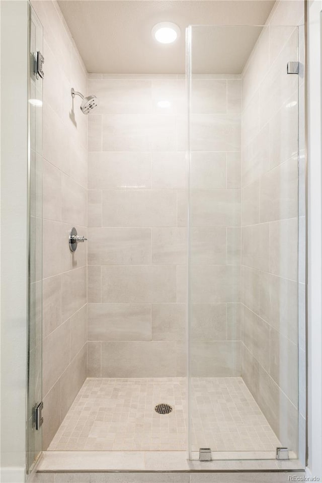 bathroom with walk in shower